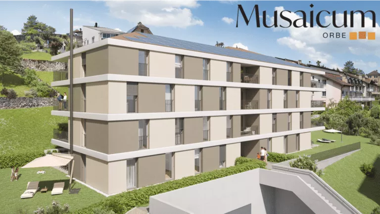 Musaicum <br> Superbe projet de 13 logements à deux pas du centre-ville d'Orbe.